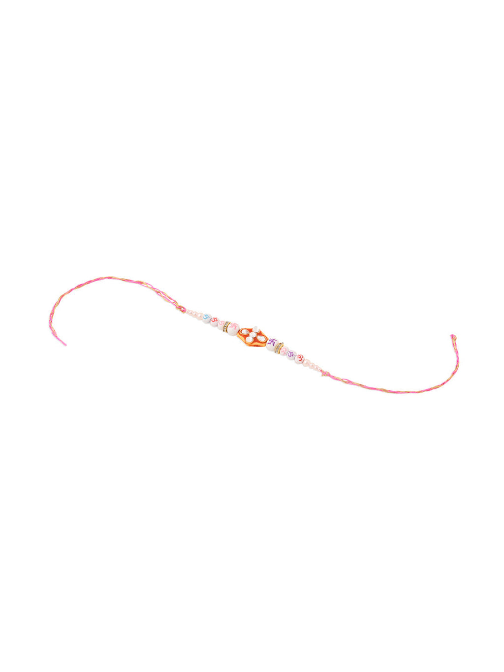 NVR Set of 2 Multicolor Artificial Stones & Pearls Bhaiya Bhabhi Rakhi Combo - Distacart