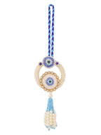 NVR Set of 2 Blue Evil Eye Artificial Stones & Pearls Bhaiya Bhabhi Rakhi Combo - Distacart
