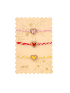 NVR Men Set of 3 Heart Shape Multicolor Artificial Stones Thread Rakhi Combo - Distacart