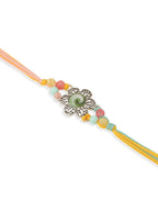 NVR Set of 2 Artificial Beads Traditional Bhaiya Bhabhi Pair Rakhi Combo - Distacart