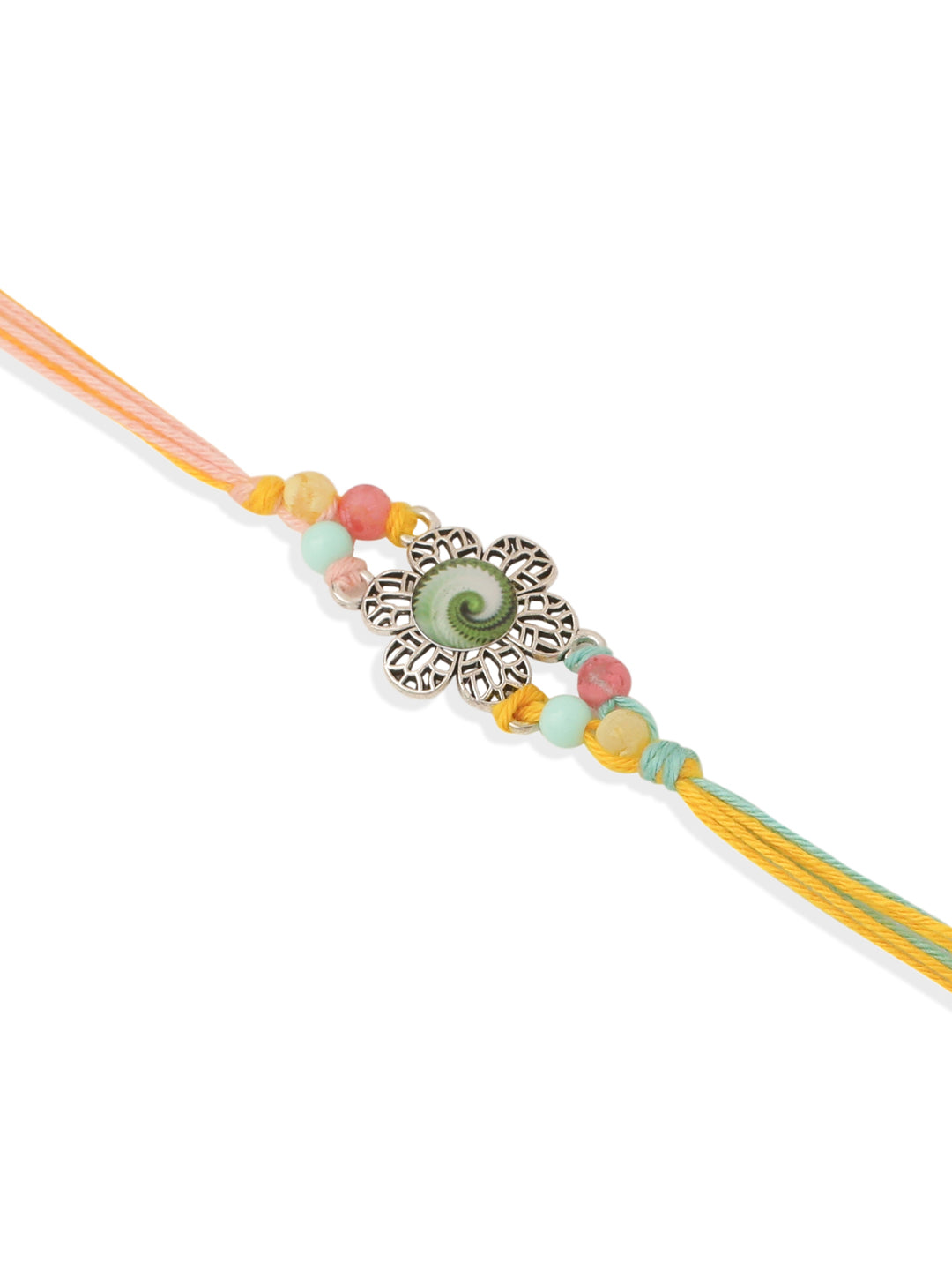 NVR Set of 2 Artificial Beads Traditional Bhaiya Bhabhi Pair Rakhi Combo - Distacart