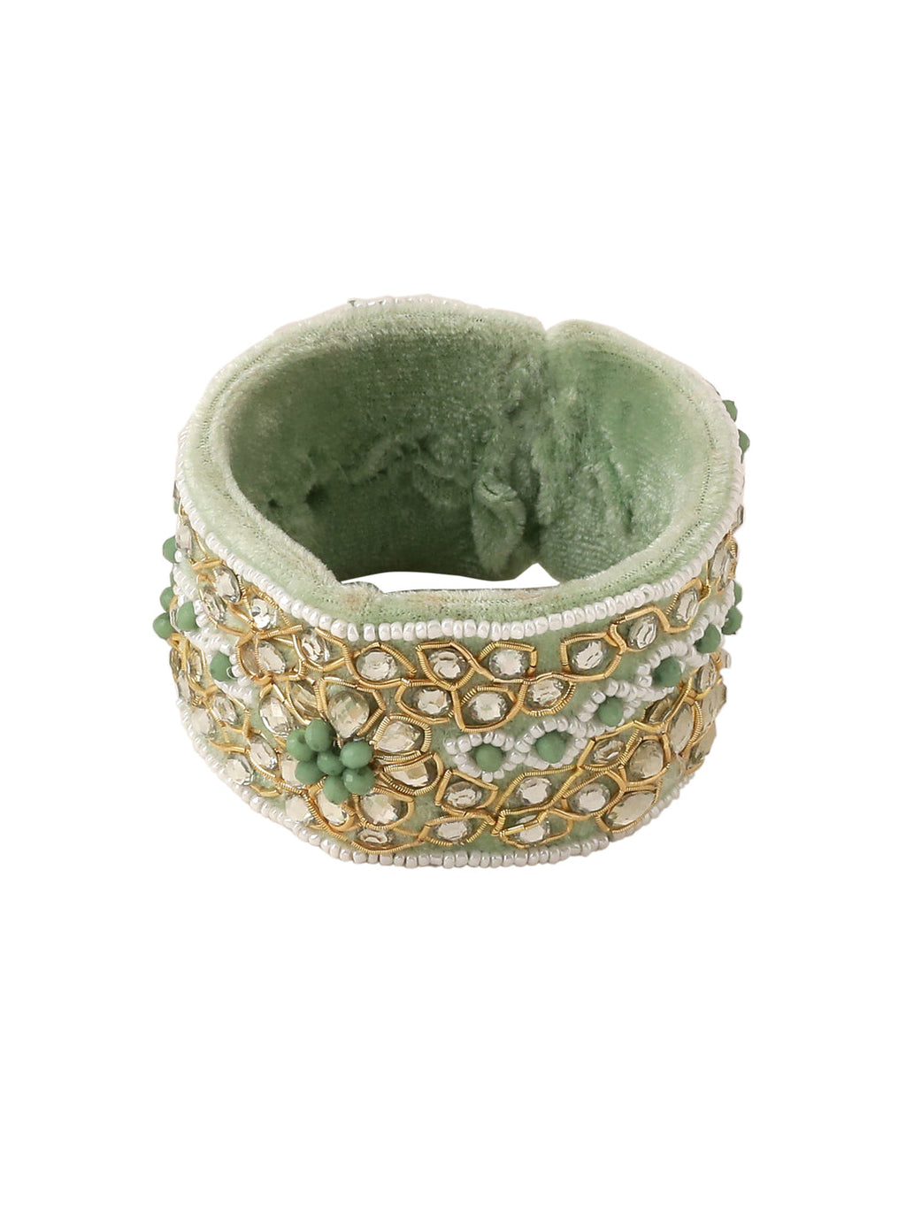 NVR Set of 2 Green Artificial Stones Bhaiya Bhabhi Rakhi Set, Combo for Rakshabandhan - Distacart