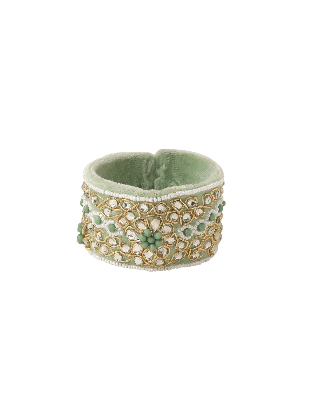 NVR Set of 2 Green Artificial Stones Bhaiya Bhabhi Rakhi Set, Combo for Rakshabandhan - Distacart