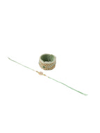 NVR Set of 2 Green Artificial Stones Bhaiya Bhabhi Rakhi Set, Combo for Rakshabandhan - Distacart