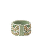 NVR Set of 2 Green Artificial Stones Bhaiya Bhabhi Rakhi Set, Combo for Rakshabandhan - Distacart