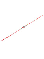 NVR Men Multicolor Artificial Stones & Beads Floral Design Thread Rakhi Combo - Distacart