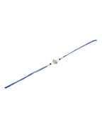 NVR Men Blue Artificial Stones & Beads Floral Design Thread Rakhi Combo - Distacart