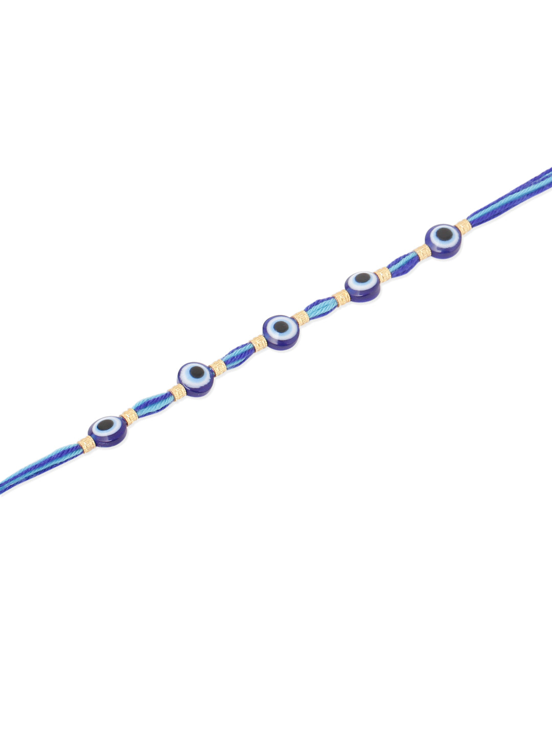 NVR Men's Blue Evil Eye Thread Rakhi, Combo for Rakshabandhan - Distacart