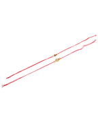 NVR Men Set of 2 Gold Toned Pearls Swastik Desgin Thread Rakhi, Combo for Rakshabandhan - Distacart
