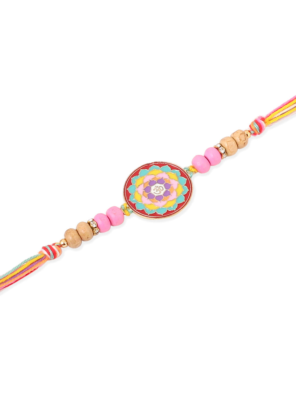 NVR Men Set of 2 Multicolor Artificial Stones & Beads Thread Rakhi Combo - Distacart