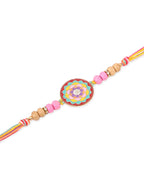 NVR Men Set of 2 Multicolor Artificial Stones & Beads Thread Rakhi Combo - Distacart