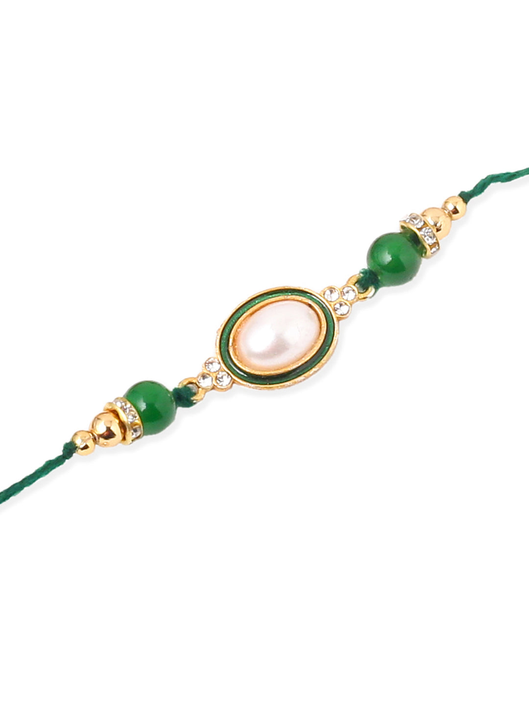 NVR Men Set of 3 Multicolor Artificial Beads & Pearls Thread Rakhi Combo - Distacart