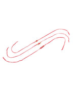 NVR Men Set of 3 Red Artificial Beads & Pearls Thread Rakhi with Roli Chawal Chandan & Mishri - Distacart