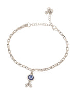 NVR Set of 2 Blue Evil Eye Bhaiya Bhabhi Rakhi with Roli Chawal Chandan & Mishri - Distacart