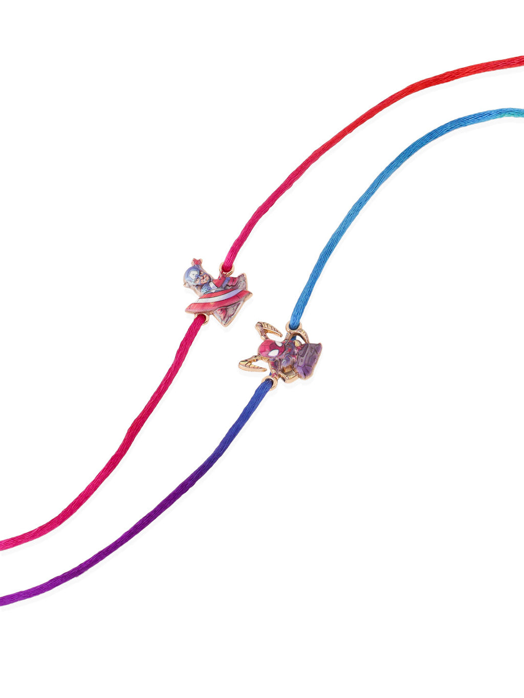 NVR Kids Set of 2 Cartoon Character Purple & Red Thread Rakhi, Combo for Rakshabandhan - Distacart