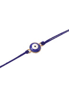 NVR Set of 3 Multicolor Evil Eye Men's Thread Rakhi with Roli Chawal Chandan & Mishri - Distacart