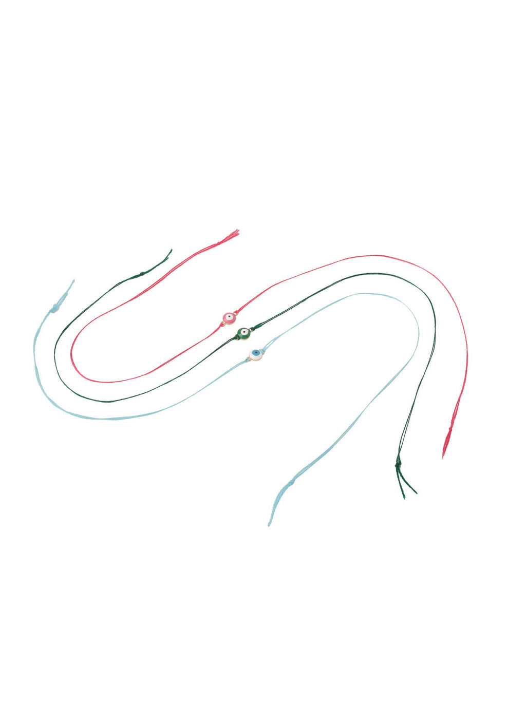 NVR Men's Set of 3 Multicolor Evil Eye Thread Rakhi, Combo for Rakshabandhan - Distacart