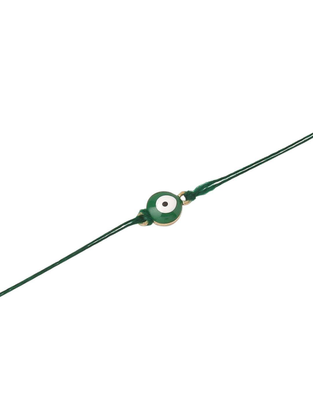 NVR Men's Set of 3 Multicolor Evil Eye Thread Rakhi with Roli Chawal Chandan & Mishri - Distacart