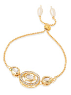 NVR Set of 2 Gold Toned Kundan Studded Bhaiya Bhabhi Rakhi with Roli Chawal Chandan & Mishri - Distacart