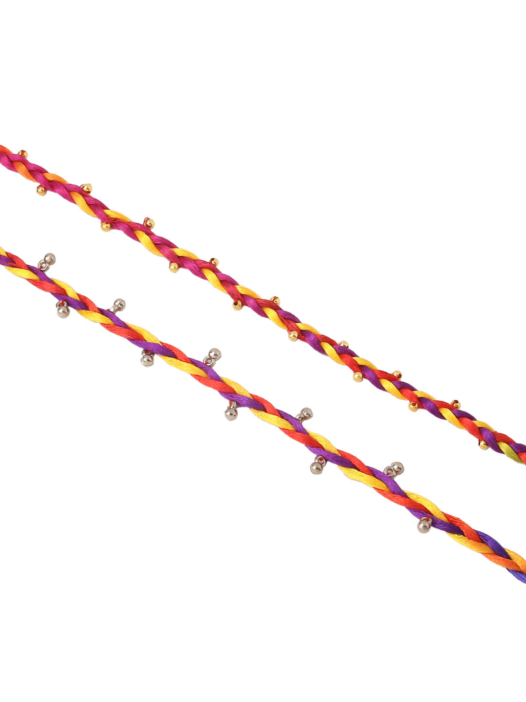 NVR Men Multicolor Artificial Beads Thread Rakhi, Combo for Rakshabandhan - Distacart