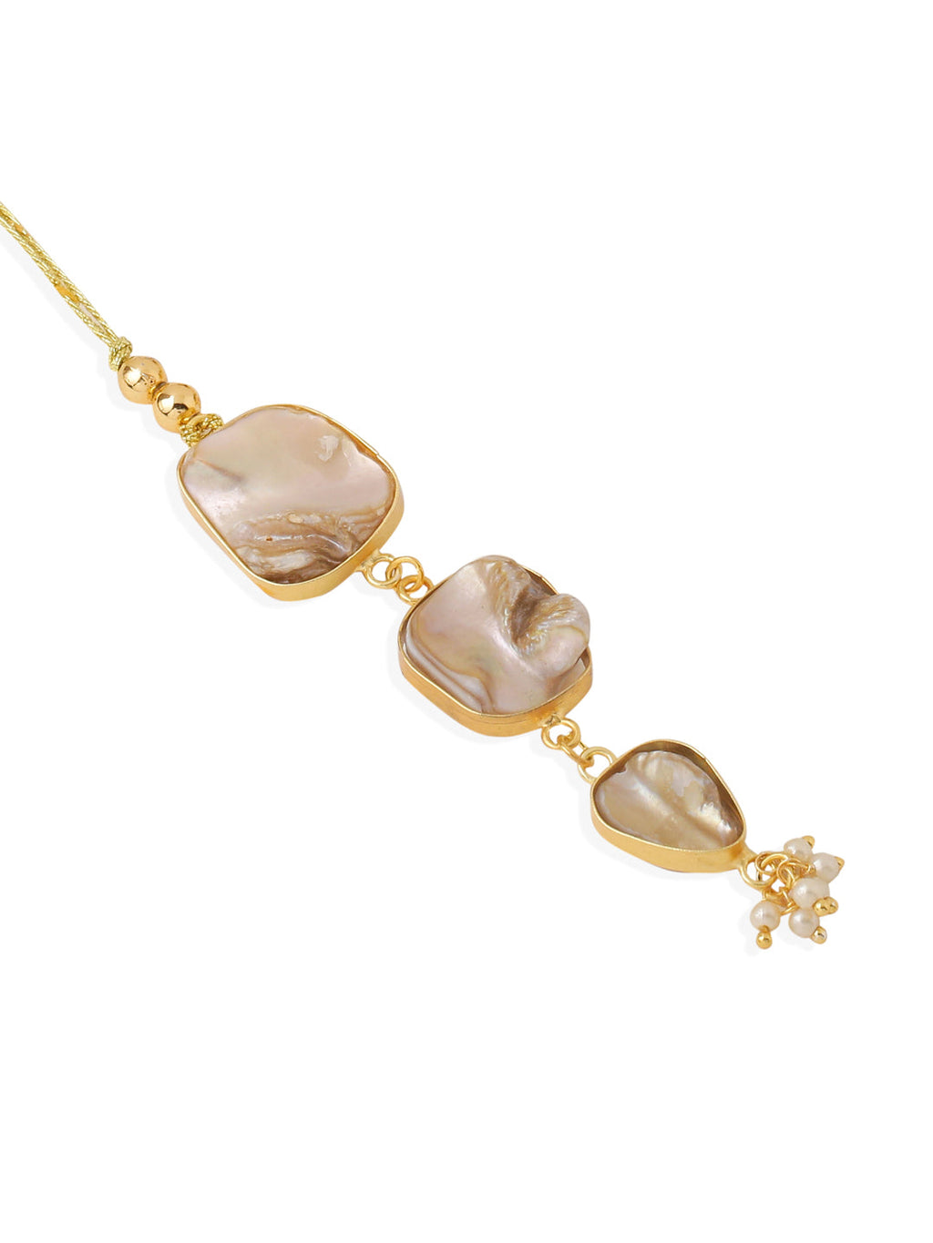 NVR Set of 2 Gold Toned Rudraksh & Pearls Bhaiya Bhabhi Rakhi Set, Combo for Rakshabandhan - Distacart