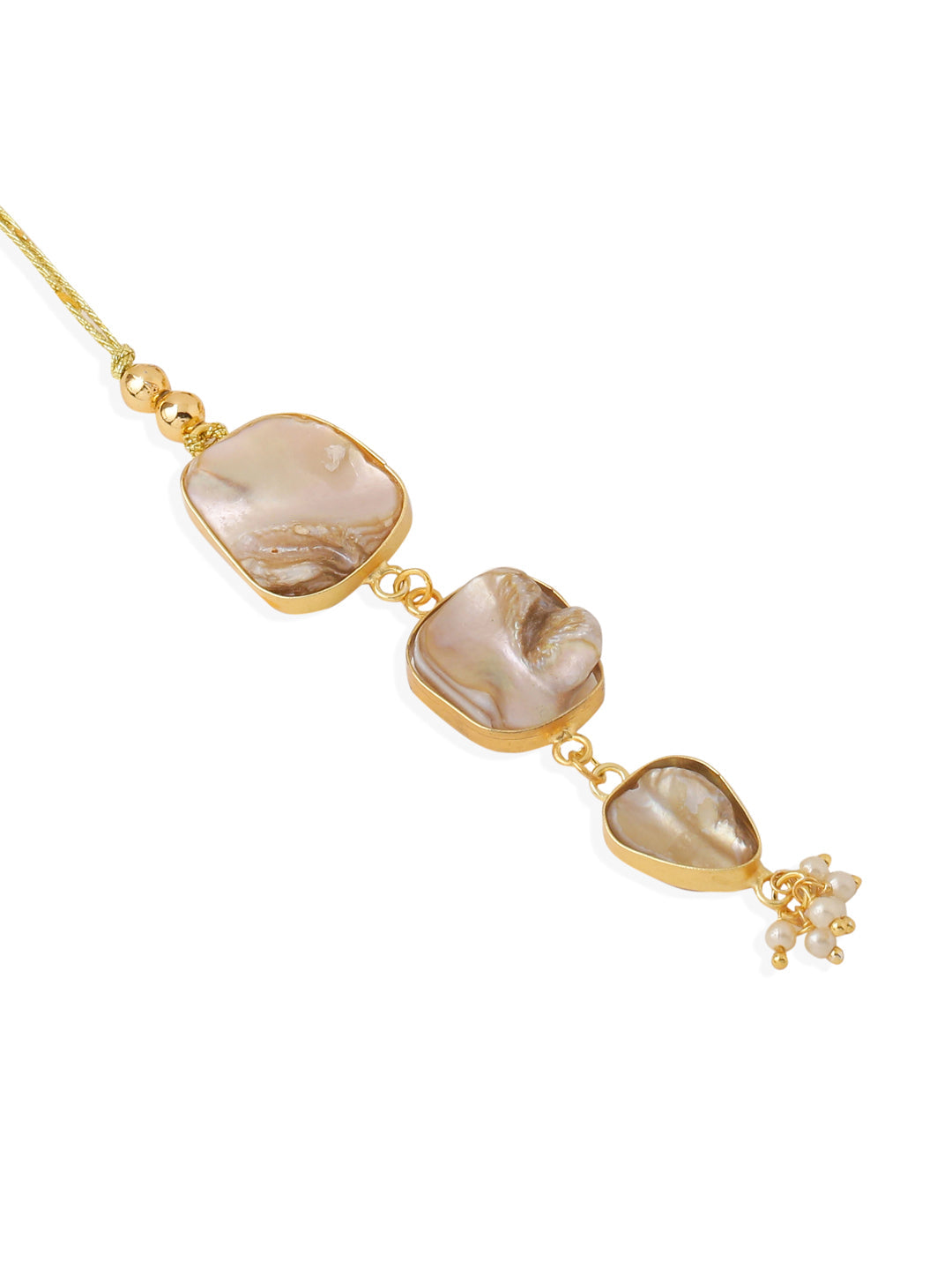 NVR Set of 2 Gold Toned Rudraksh & Pearls Bhaiya Bhabhi Rakhi with Roli Chawal Chandan & Mishri - Distacart