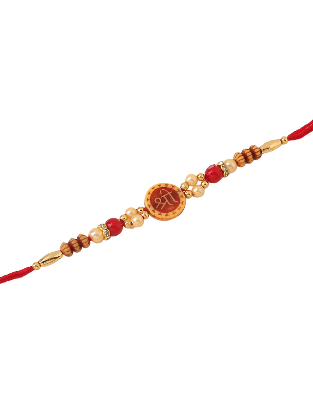 NVR Men's Set of 2 Red Religious Thread Rakhi, Combo for Rakshabandhan - Distacart