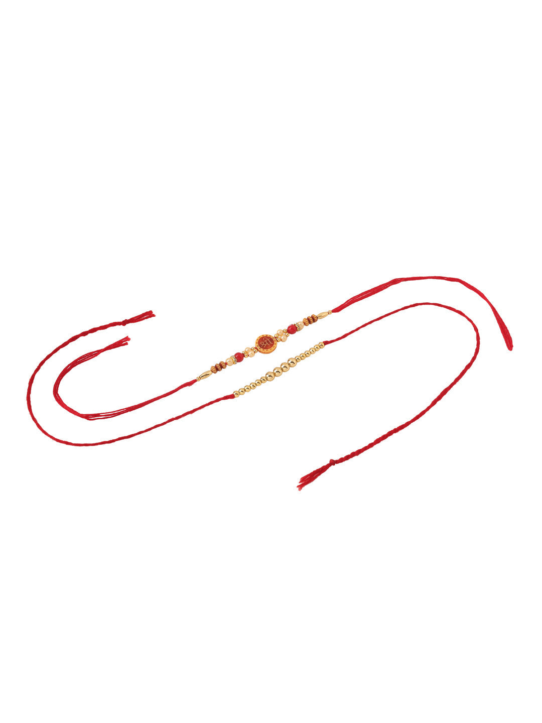 NVR Men's Set of 2 Red Religious Thread Rakhi, Combo for Rakshabandhan - Distacart