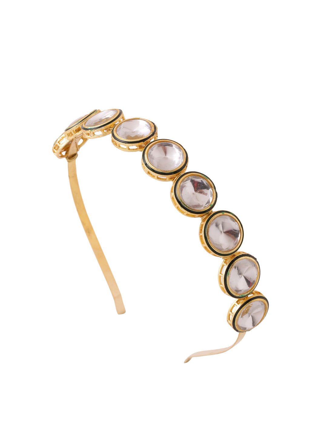 NVR Women Kundan Studded Hair Band