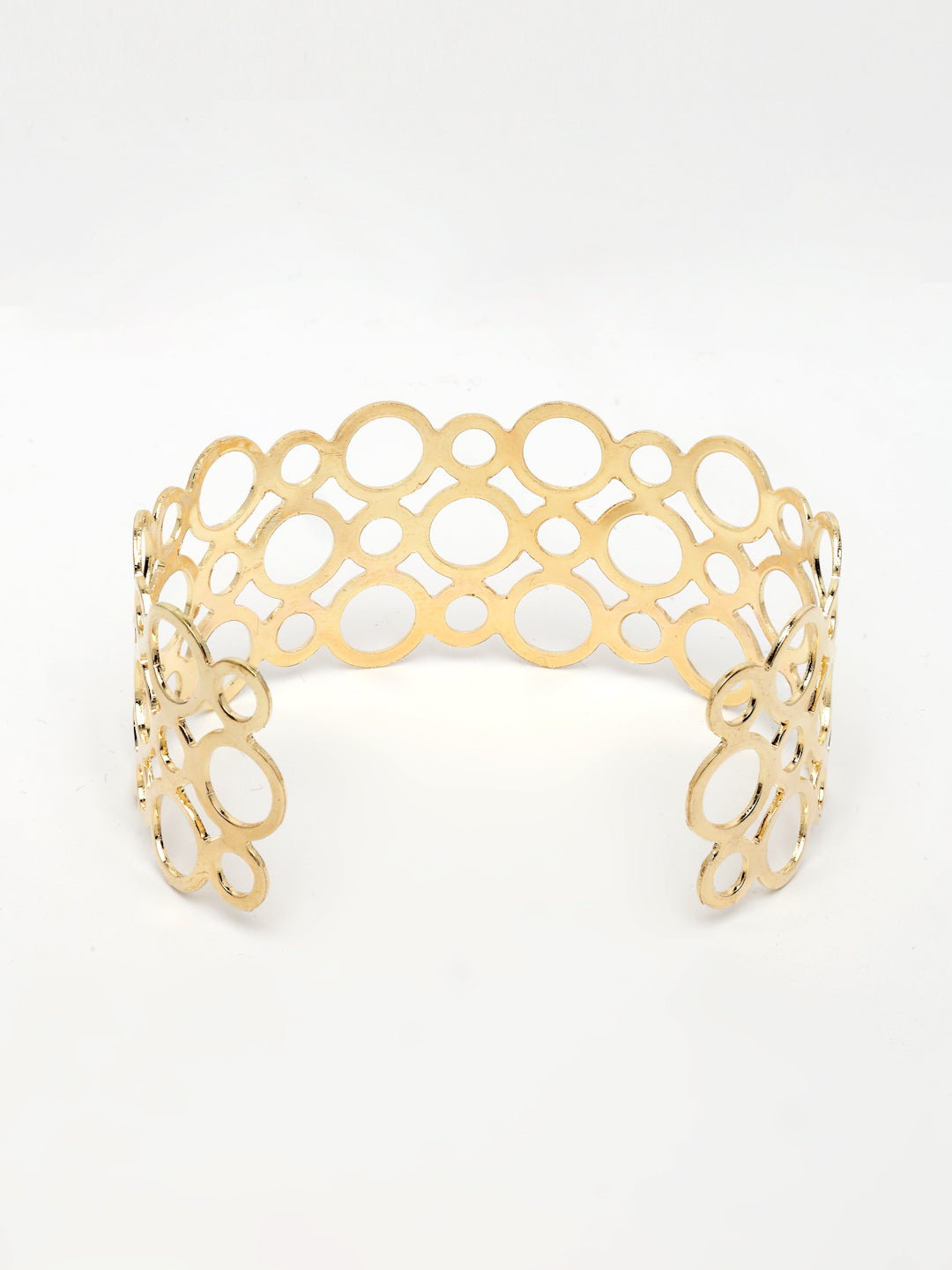 NVR Women's Gold-Polished Cuff Bracelet - Distacart
