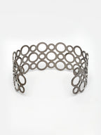 NVR Women's Rhodium-Plated Cuff Bracelet - Distacart