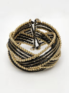 NVR Women's Rhodium-Plated Artificial Beads Western Cuff Bracelet - Distacart