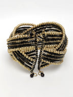 NVR Women's Rhodium-Plated Artificial Beads Western Cuff Bracelet - Distacart