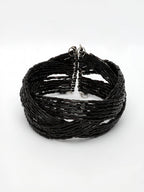 NVR Women's Black Artificial Beads Western Cuff Bracelet - Distacart