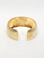 NVR Women's Gold-Polished Self-design Cuff Bracelet - Distacart