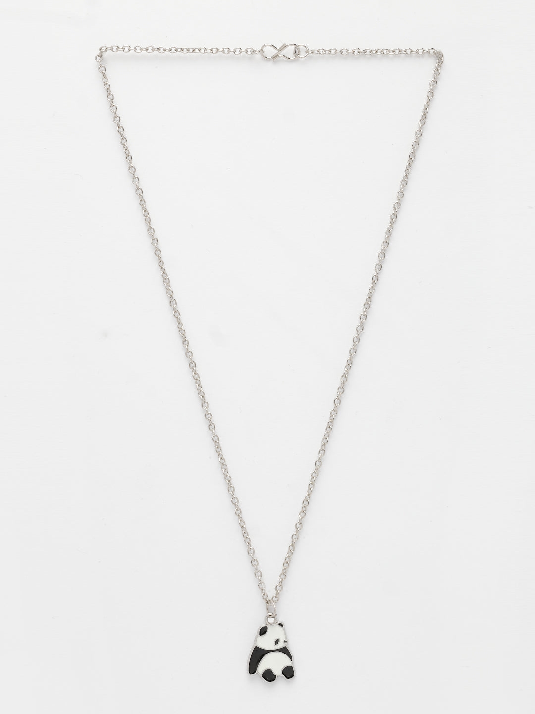 NVR Women's Silver-Plated Chain With Panda Pendant