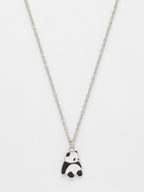 NVR Women's Silver-Plated Chain With Panda Pendant