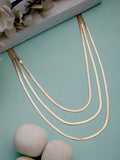 NVR Women's Rose Gold-Polished Minimal Layered Chain