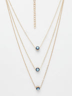 NVR Women's Gold-Polished Evil Eye Layered Chain - Distacart