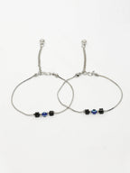 NVR Women's Silver-Plated Evil Eye Anklet - Distacart