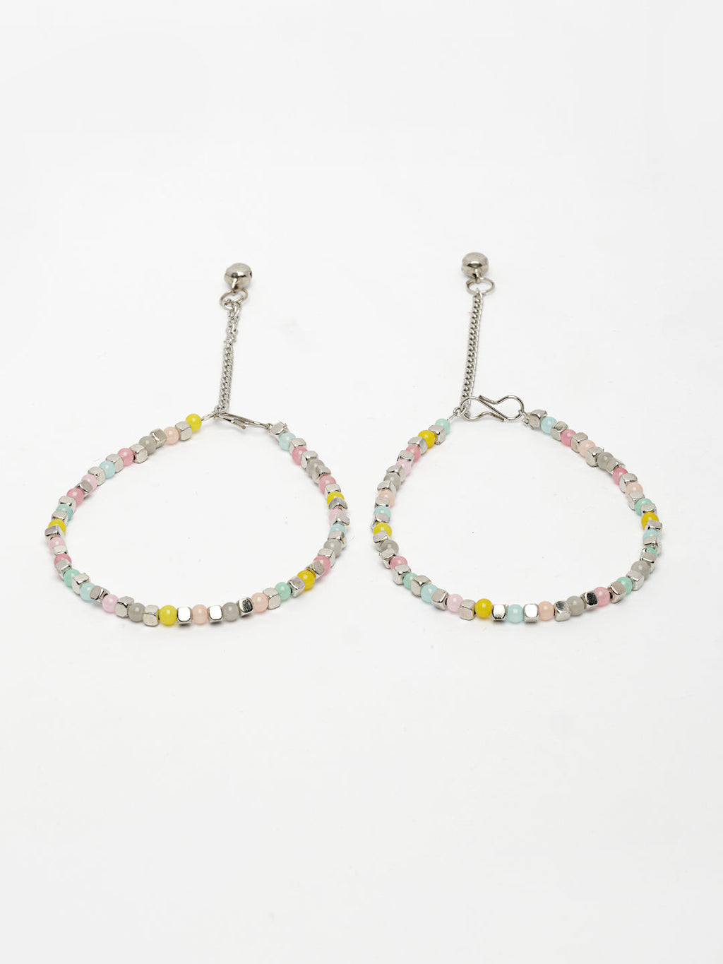 NVR Women's Multi-Coloured Artificial Beads Anklet - Distacart