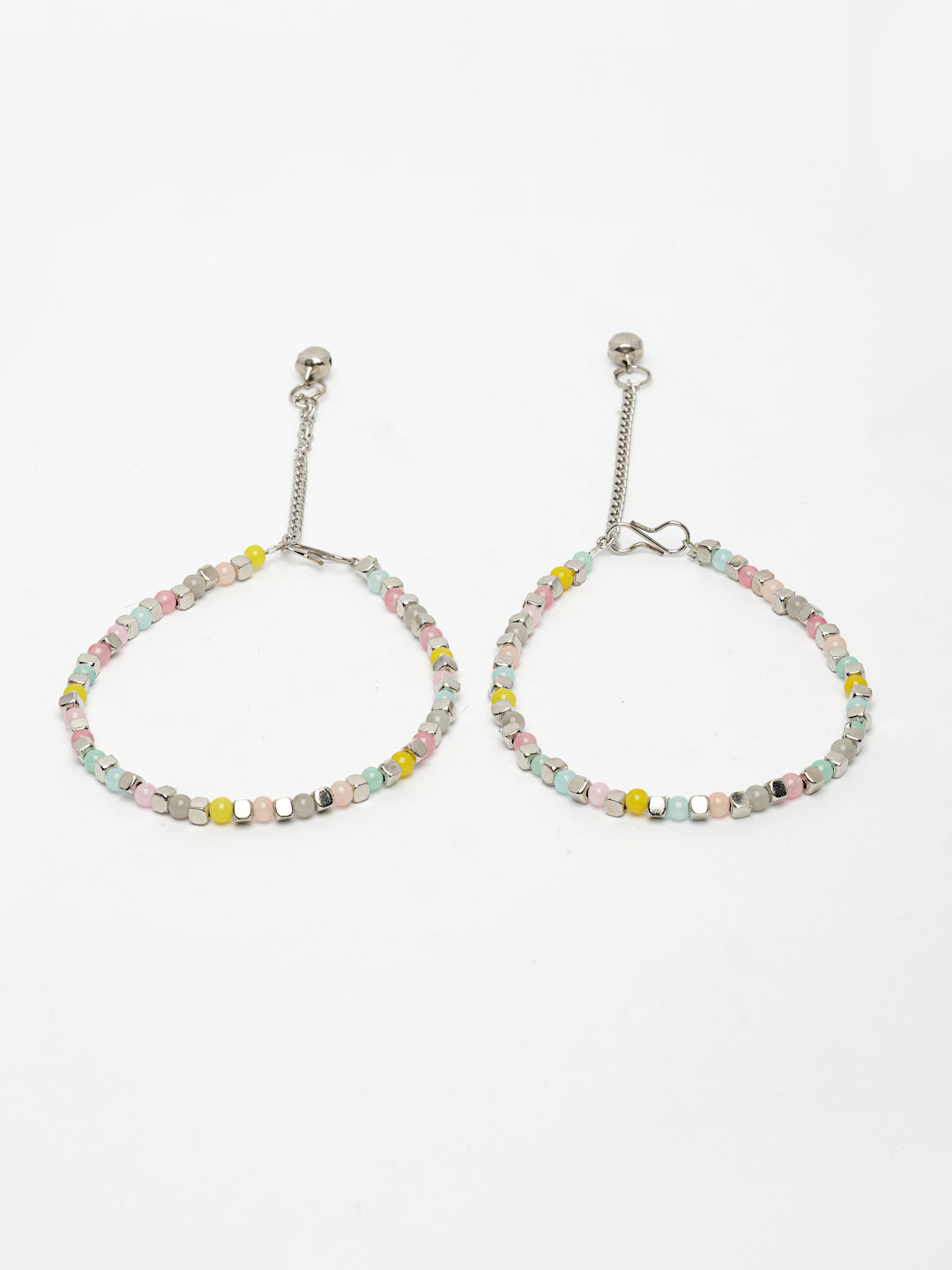 NVR Women's Multi-Coloured Artificial Beads Anklet - Distacart