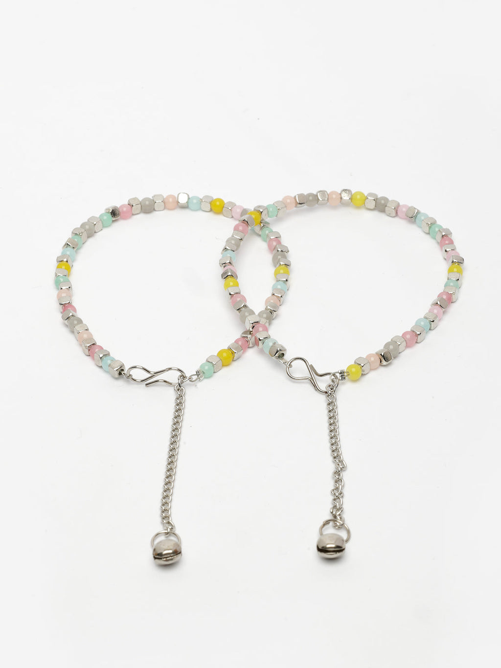 NVR Women's Multi-Coloured Artificial Beads Anklet - Distacart