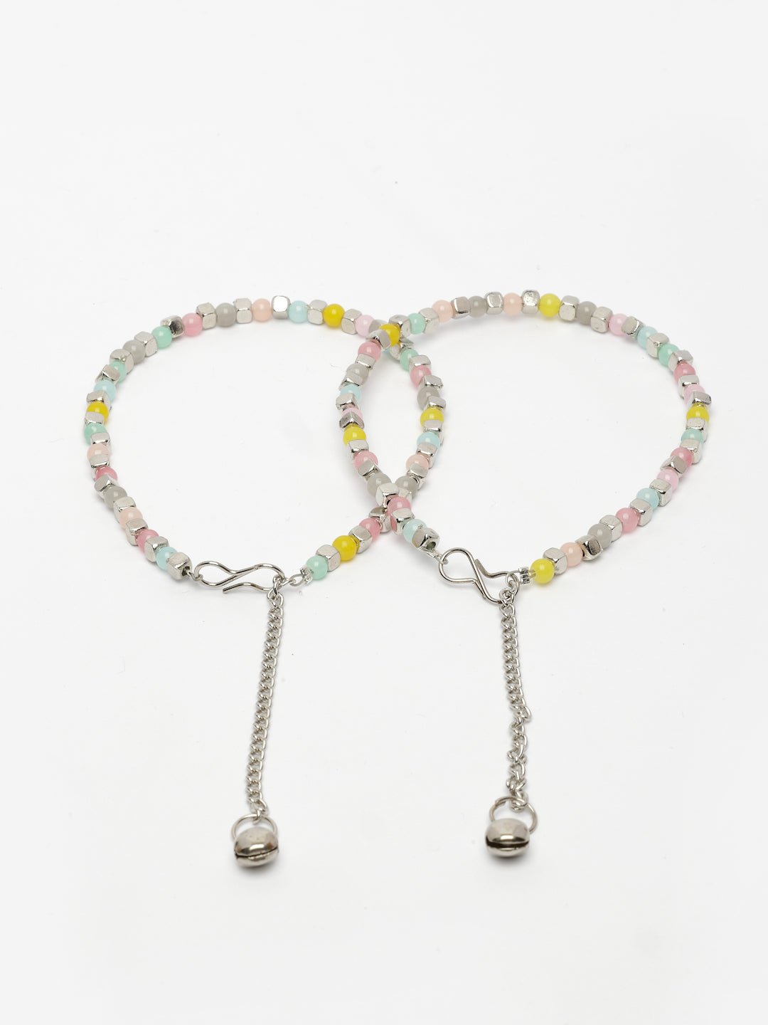 NVR Women's Multi-Coloured Artificial Beads Anklet - Distacart