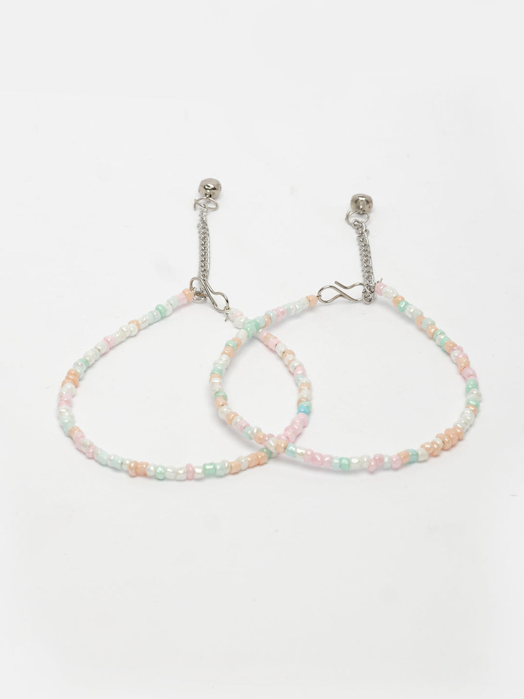 NVR Women's Multi-Coloured Artificial Beads Anklet - Distacart