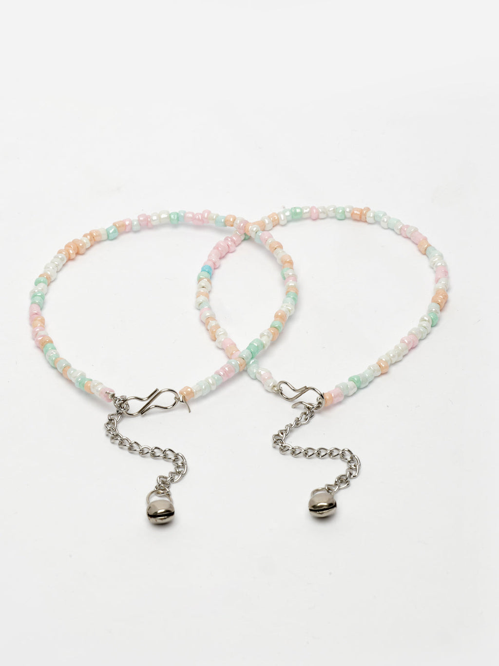 NVR Women's Multi-Coloured Artificial Beads Anklet - Distacart