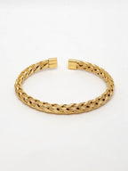 NVR Men's Gold-Polished Stainless Steel Cuff Bracelet - Distacart