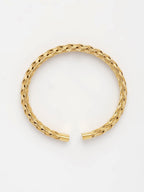 NVR Men's Gold-Polished Stainless Steel Cuff Bracelet - Distacart