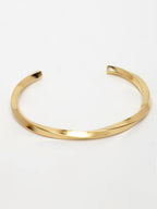 NVR Men's Gold-Polished Stainless Steel Cuff Bracelet - Distacart