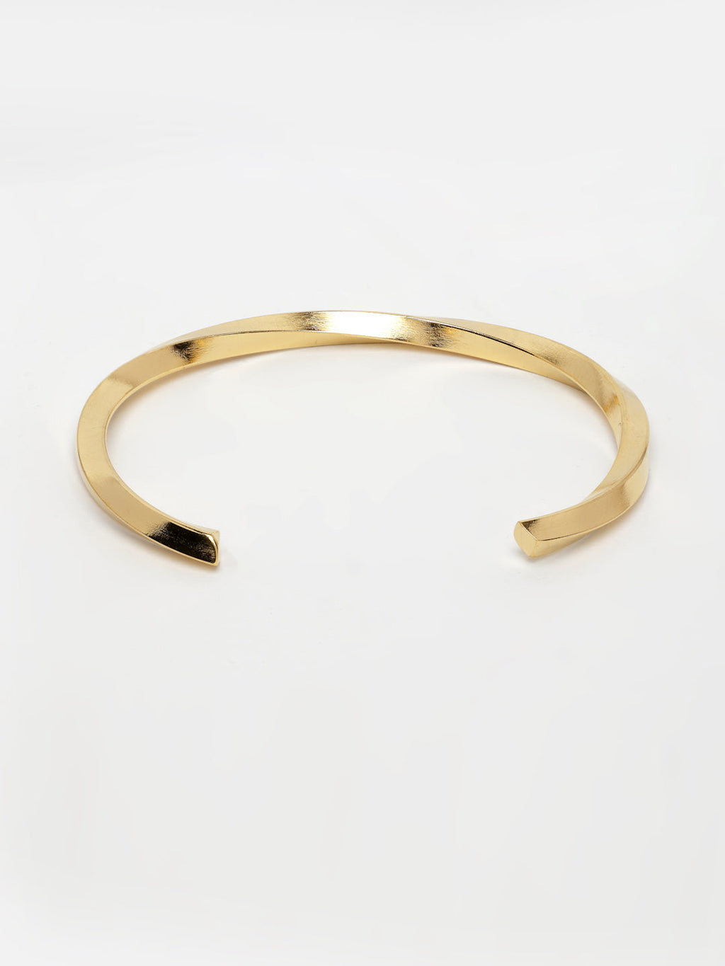 NVR Men's Gold-Polished Stainless Steel Cuff Bracelet - Distacart